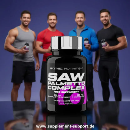 Saw Palmetto Complex Nahrungsergänzungsmittel von Scitec Nutrition mit 90 Kapseln, ideal für Sportler und Fitness-Enthusiasten
