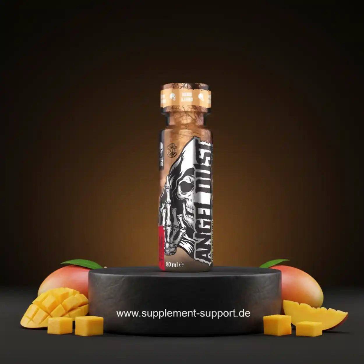 Angel Dust Energy Shot mit Mango-Geschmack, 80 ml, Nahrungsergänzungsmittel für Sportler