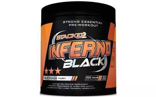 Stacker2 Inferno Black Pre Workout Booster - 300 g - Supplement Support