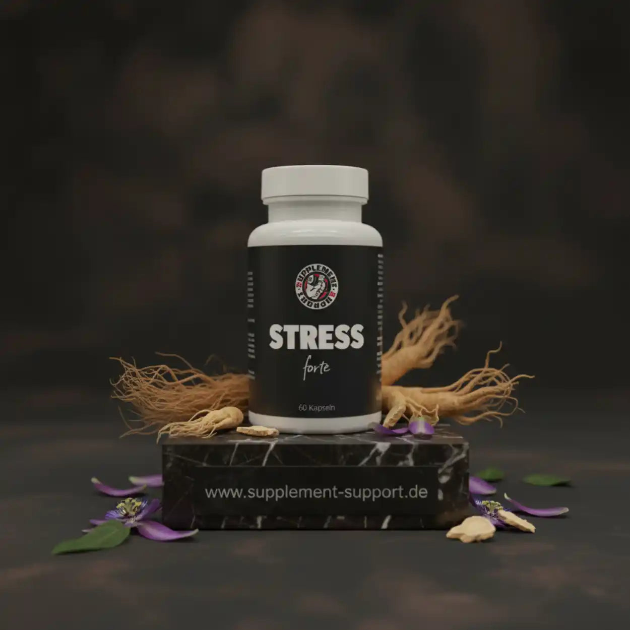 STRESS forte Kapseln – Nahrungsergänzung mit Ginseng für Stressabbau und Vitalität
