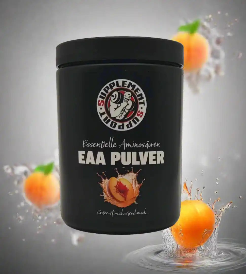 EAA Pulver mit Pfirsich-Geschmack, essentielle Aminosäuren für Sportler, Nahrungsergänzungsmittel