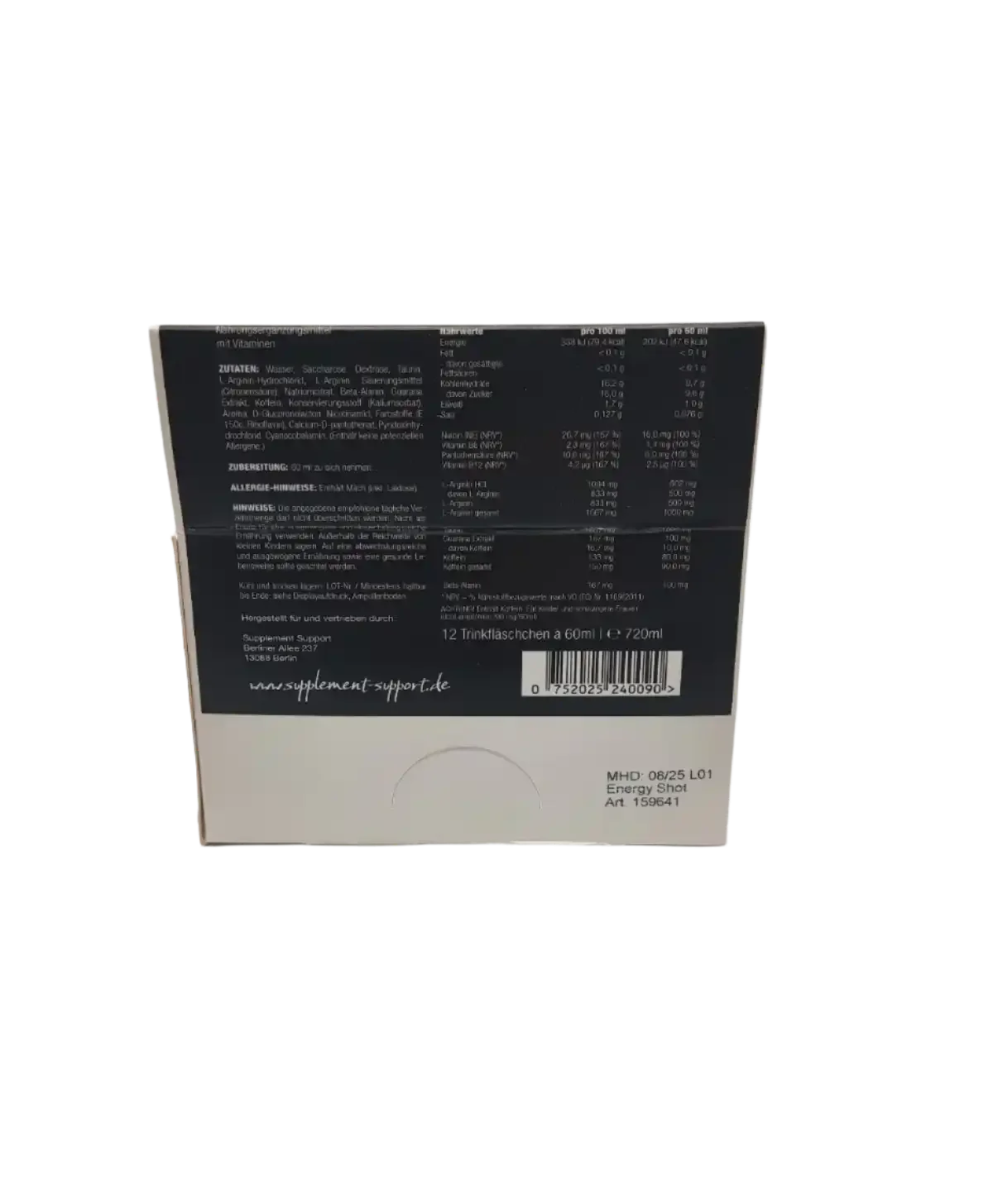 Supplement Support Energy Shot 12x60ml - Supplement Support