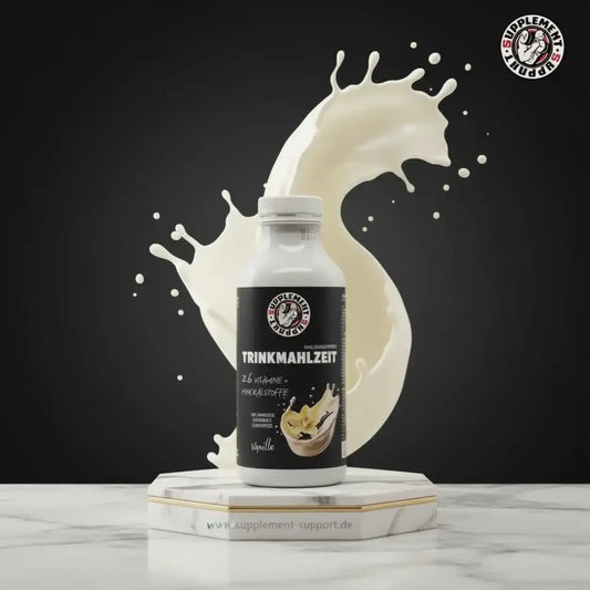 Trinkmahlzeit Vanille mit 26 Vitaminen & Mineralstoffen, Protein-Booster für Sportler