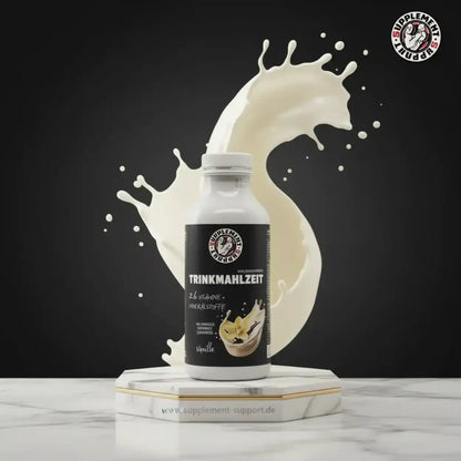 Trinkmahlzeit Vanille mit 26 Vitaminen & Mineralstoffen, Protein-Booster für Sportler