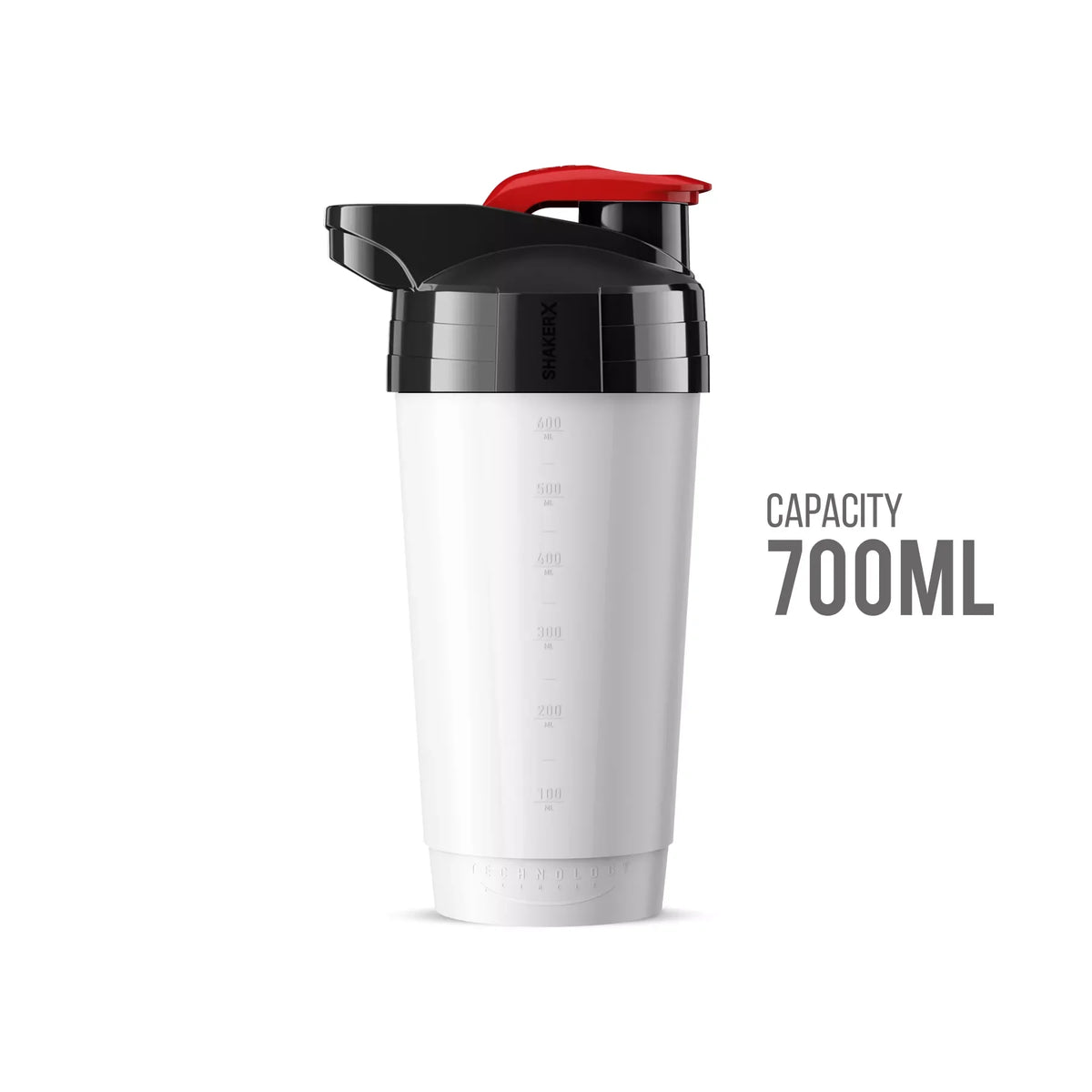700ml Shaker mit Messskala für Protein und Sportnahrung, ideal für Fitness und Muskelaufbau