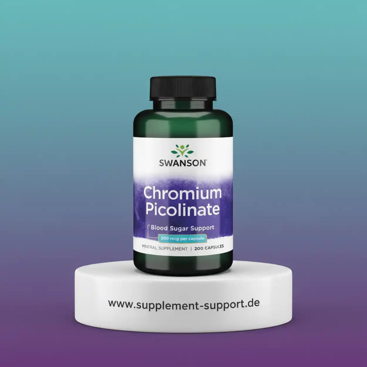 SWANSON Chromium Picolinate 200 Capsules 200mcg Chromium