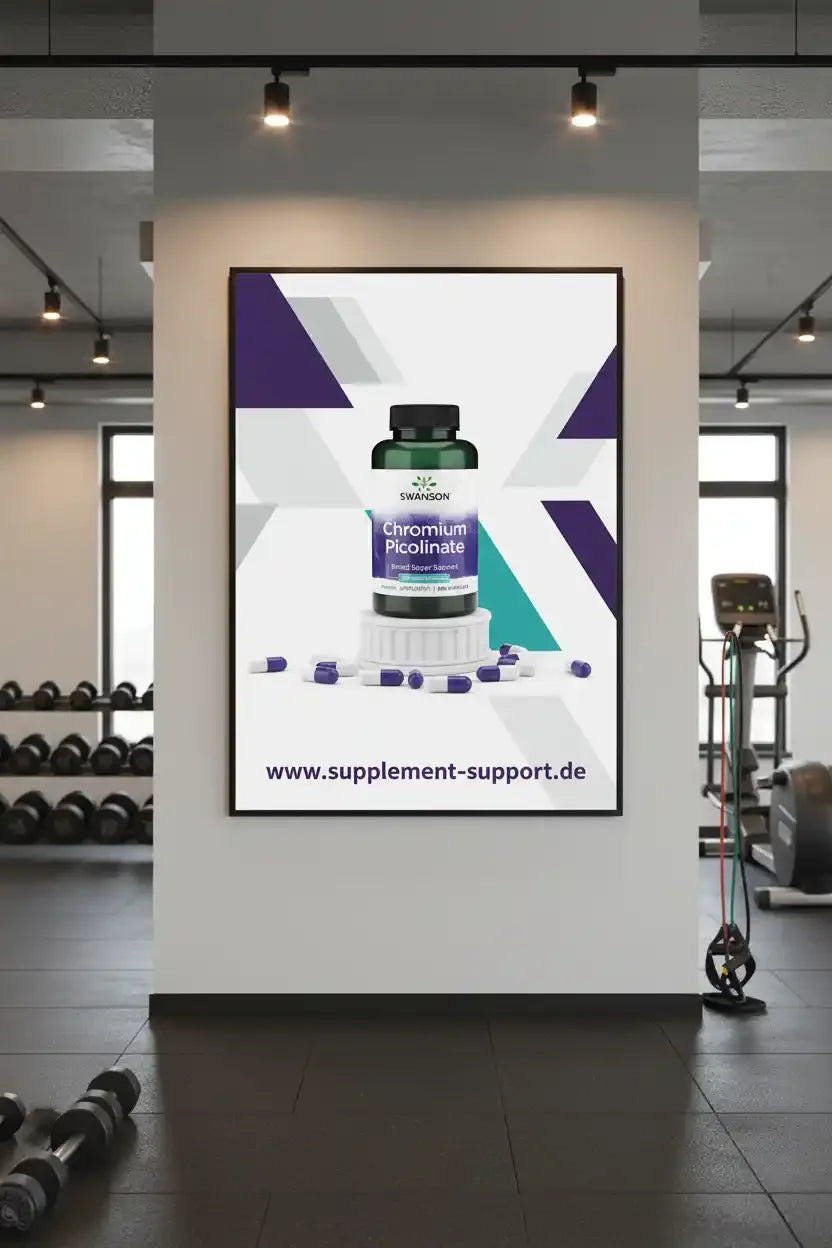 Chromium Picolinate Nahrungsergänzungsmittel im Fitnessstudio, ideal für Sportler und Vitamine