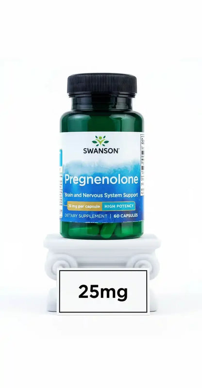 Swanson Pregnenolon 25mg 60Kapsel - Supplement Support