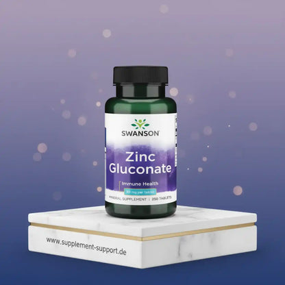Gluconate de zinc Swanson, 250 comprimés de 30 mg