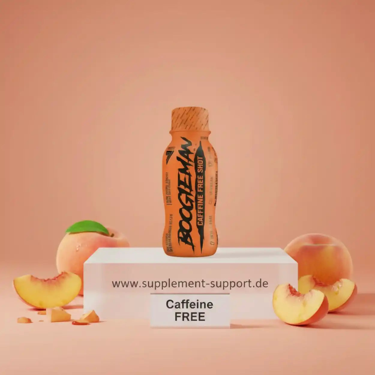 Boogieman Koffeinfreier Shot mit Pfirsichgeschmack, ideal für Sportnahrung und Booster