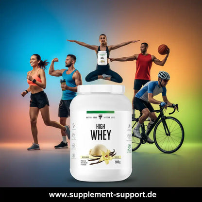 High Whey Protein Vanille Geschmack für Sportler und Fitness-Enthusiasten
