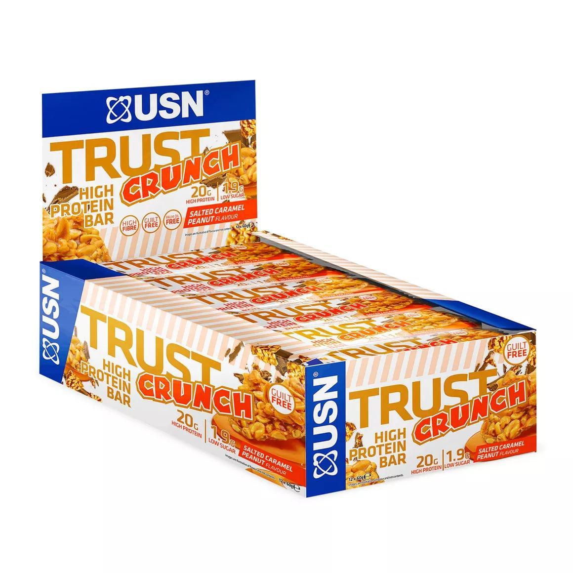 USN Trust Crunch Protein Bars 12x60g - Supplement Support