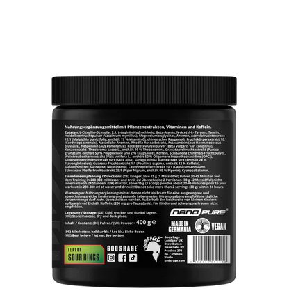 VALHALLA Pre Workout Booster 400g - Supplement Support