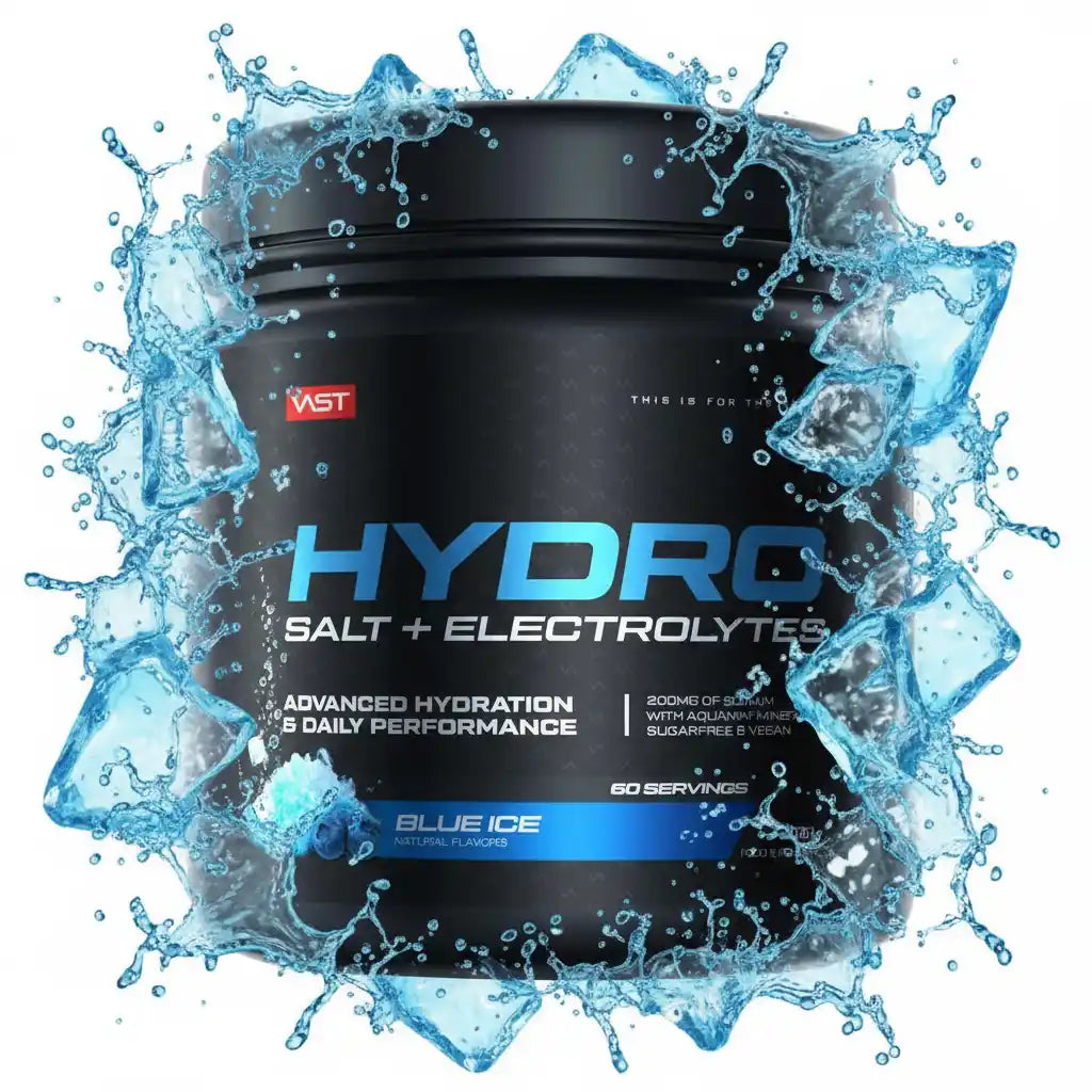 VST Hydro Salt + Electrolytes für Hydratation & Leistung, Blue Ice Geschmack, 60 Portionen