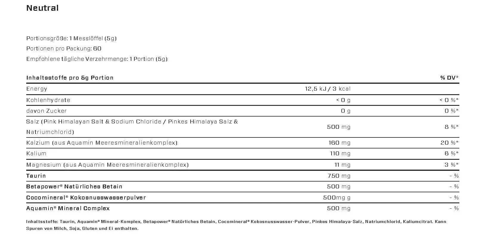 VAST Hydro SALT + ELECTROLYTES 300g - Supplement Support