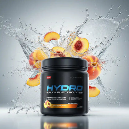 HYDRO Salt + Electrolytes Peach – Hydratationspulver mit Elektrolyten für Sport & Performance