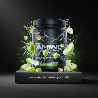 Total Amino EAA+ Grüner Apfel – Aminosäuren Supplement mit Hydration, ideal für Sportler