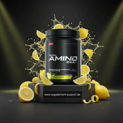 Total Amino EAA+ Cool Lemon – Aminosäuren mit Zitronengeschmack für Sportler und Fitness