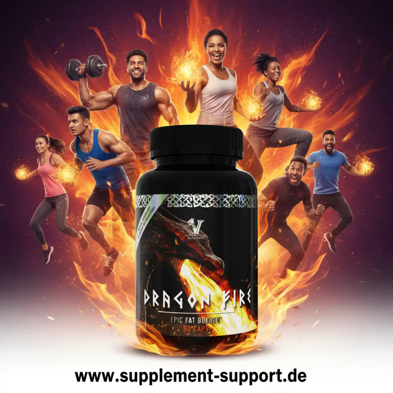 Dragon Fire Fat Burner Kapseln – Energie & Fitness mit Nahrungsergänzungsmittel für Sportler
