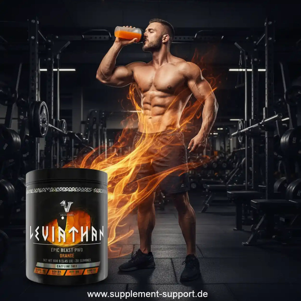 Viking Power Leviathan Hardcore PWO Caffeine Free - 660 g