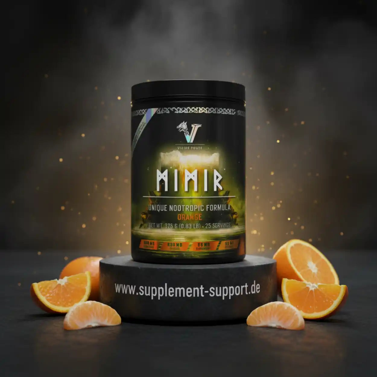 Mimir Nootropik-Formel Orange, hochwertige Nahrungsergänzung mit Zitrusnoten, ideal für Sport und Leistung