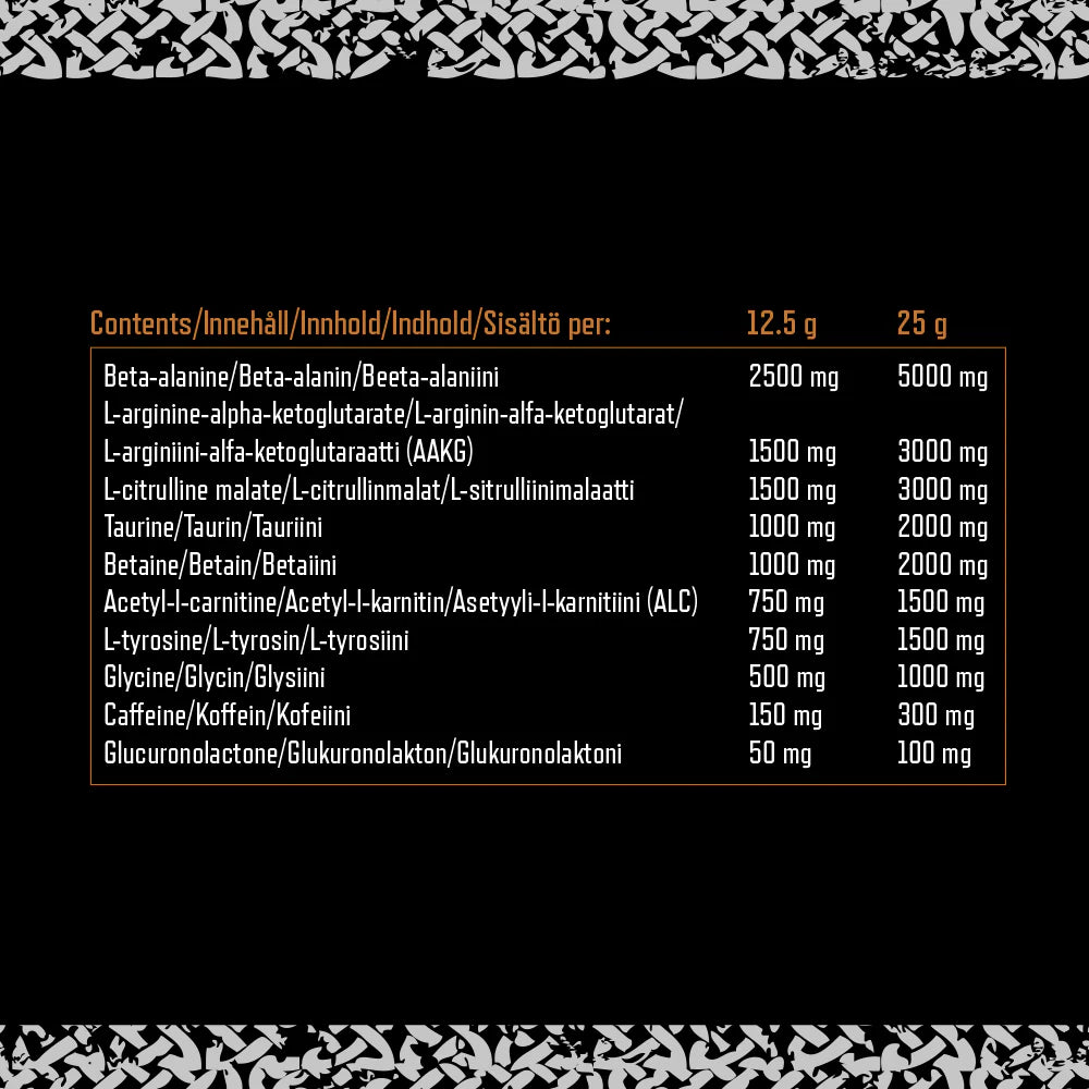 Viking Power Thor's Hammer Pre-Workout - 500g - Supplement Support