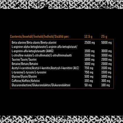 Viking Power Thor's Hammer Pre-Workout - 500g - Supplement Support