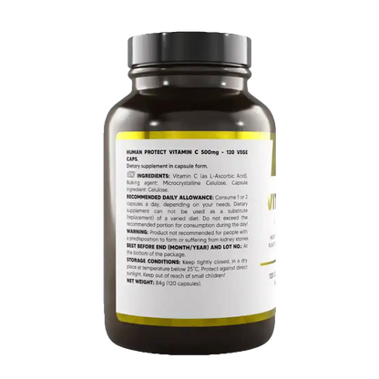 Vitamin C 500 mg, 120 Kapseln. - Supplement Support
