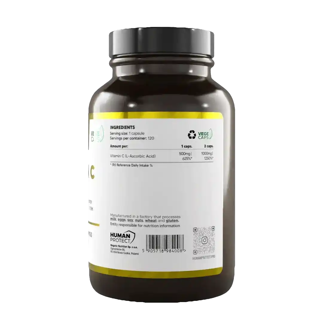 Vitamin C 500 mg, 120 Kapseln. - Supplement Support
