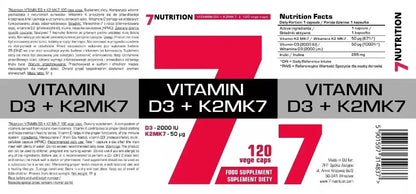 Vitamin D3 + K2 120 Kapseln 2000i.e. - Supplement Support