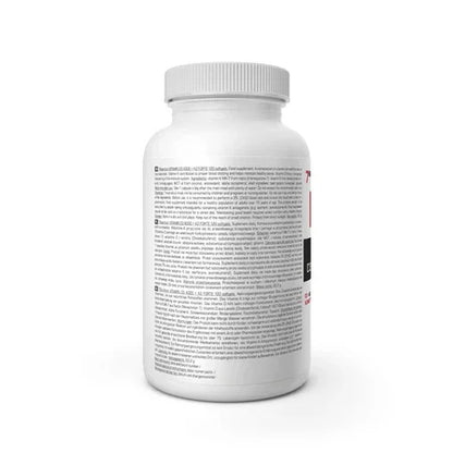 Nahrungsergänzungsmittel Etikett mit Inhaltsstoffen und Dosierung – Protein, Vitamine, Booster