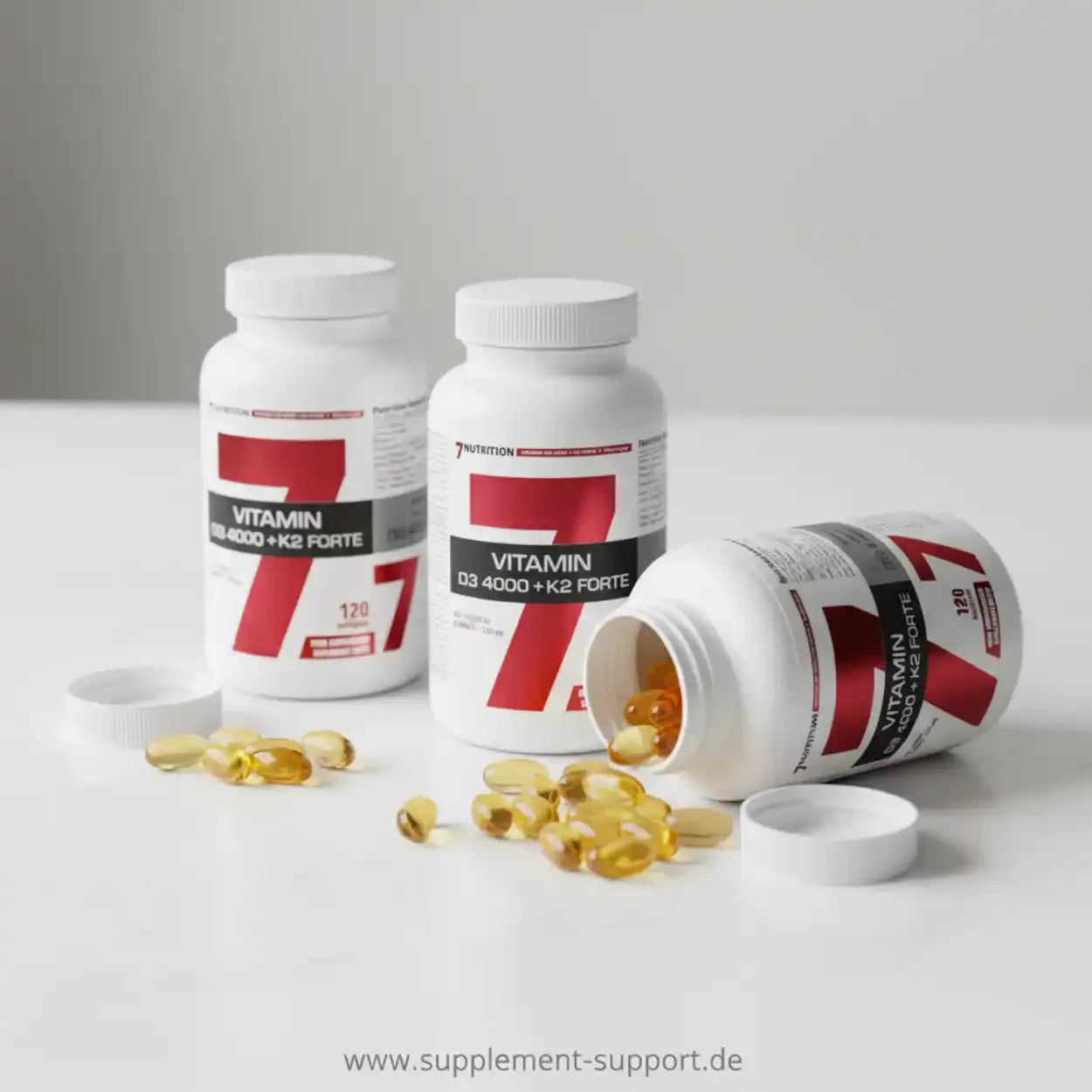 Vitamin D3 4000 + K2 Forte Kapseln, Nahrungsergänzungsmittel für Gesundheit und Sport