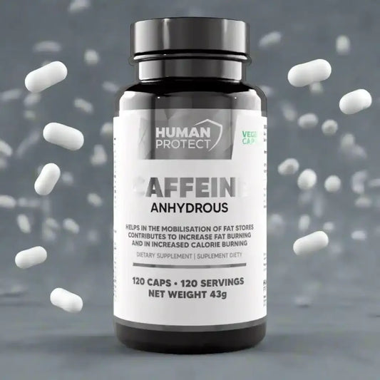 Wasserfreies Koffein, 120 Kapseln. - Supplement Support