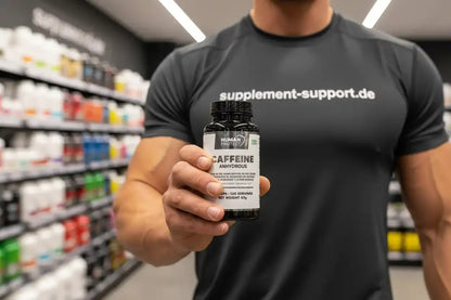 Wasserfreies Koffein, 120 Kapseln. - Supplement Support