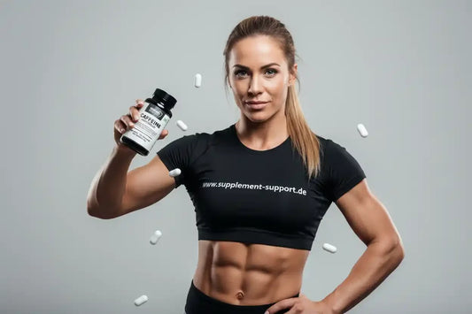 Wasserfreies Koffein, 120 Kapseln. - Supplement Support