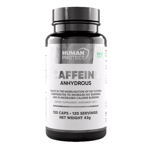 Wasserfreies Koffein, 120 Kapseln. - Supplement Support