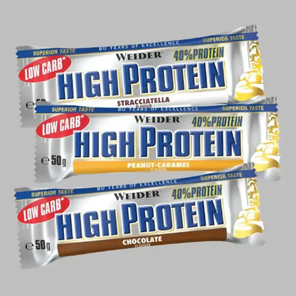 WEIDER HIGH PROTEIN BAR 24x50g RIEGEL - Supplement Support