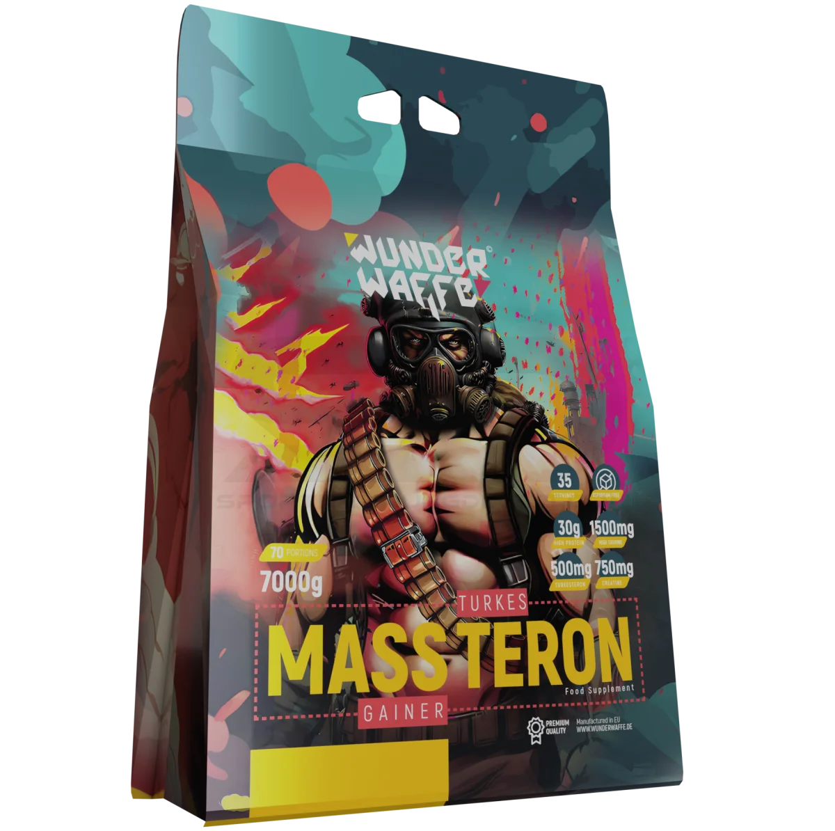 Wunderwaffe® MASSTERON Premium Mass Gainer 7kg