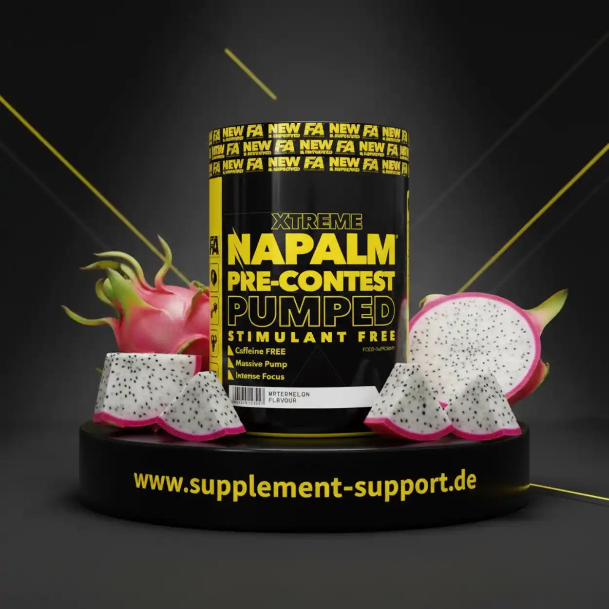 XTREME Napalm Pre Workout Booster PUMPED 350g Stimfree