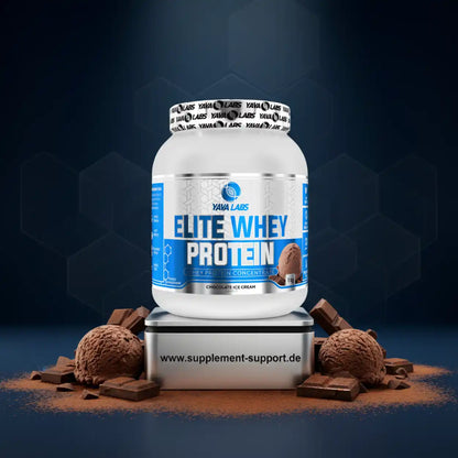 Yava Labs Elite Whey Protein Schokoladeneis, hochwertiges Proteinpulver für Sportler und Fitnessbegeisterte