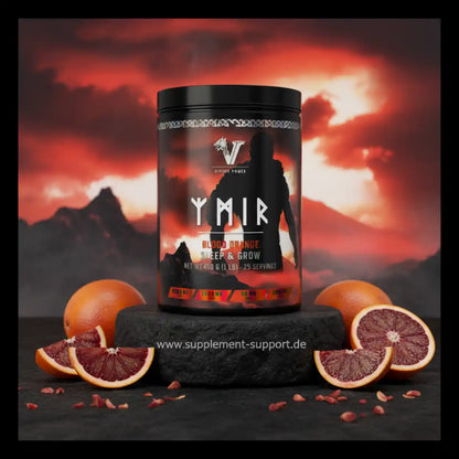 Ymir Blood Orange Sleep & Grow Nahrungsergänzungsmittel mit Protein und Vitaminen