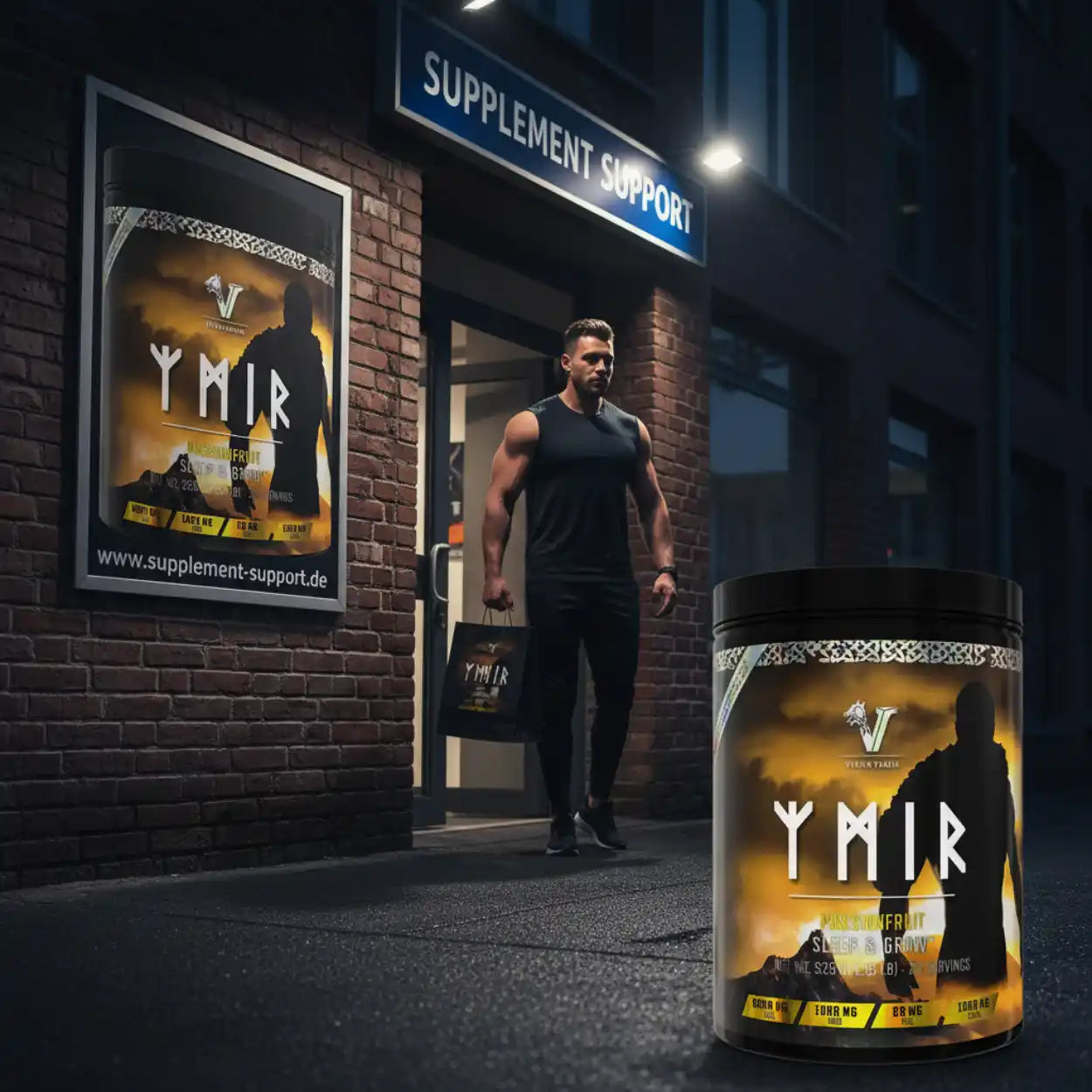 YMIR Passionsfrucht Sleep & Grow Nahrungsergänzungsmittel vor Supplement Support Shop