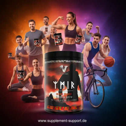 Ymir Blood Orange Sleep & Grow Nahrungsergänzung für Sportler mit Protein und Vitaminen