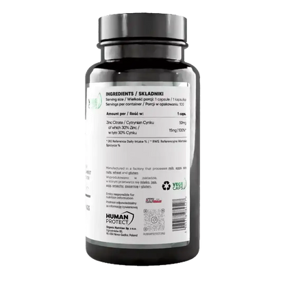 Zink Citrat 100 Kapseln 50mg - Supplement Support