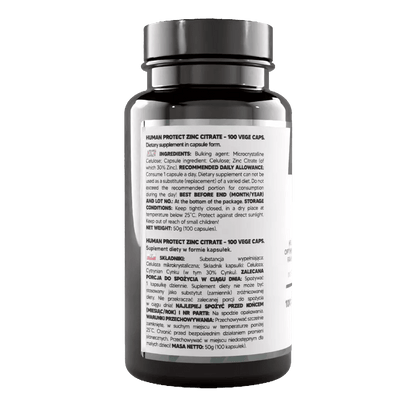 Zink Citrat 100 Kapseln 50mg - Supplement Support
