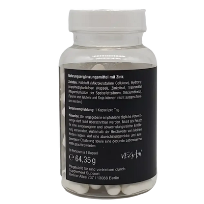 Zink Citrat 90 Vegan Kapseln 25mg - Supplement Support
